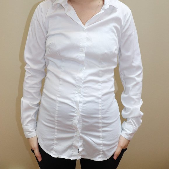 White Formal Business Collar Shirt - Picture 2 of 3